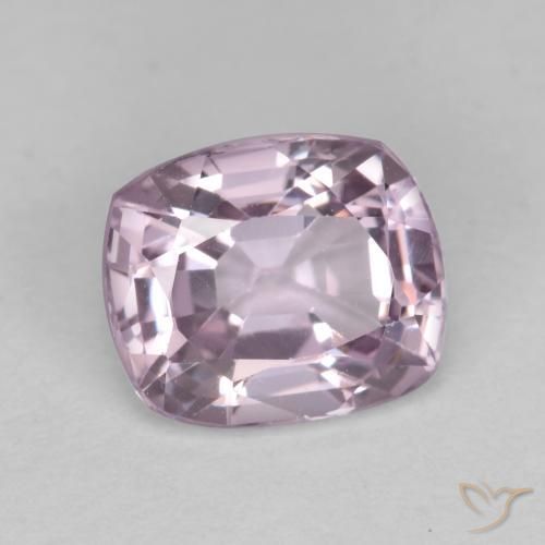 Spinelle Pourpre rosâtre très clair naturelle Coussin, 1.13 ct, VS