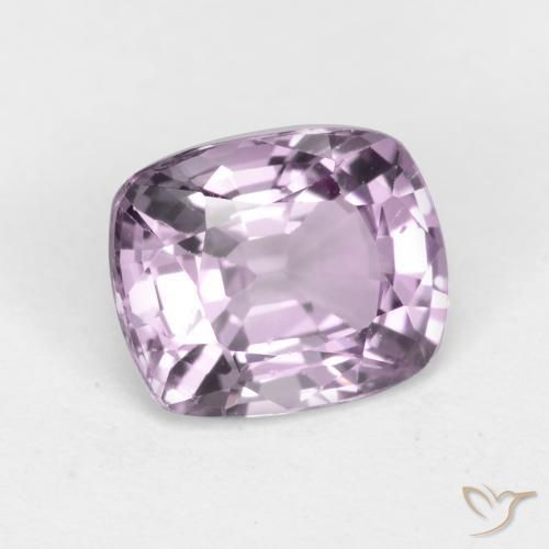 Spinelle Violet raisin très clair naturelle Coussin, 1.33 ct, VS