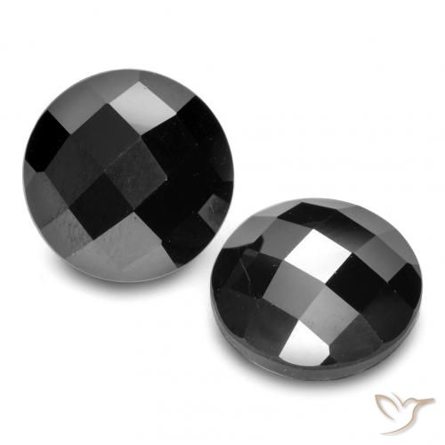 12.77ctw Naturel Noire Spinelle, Tour, Opaque