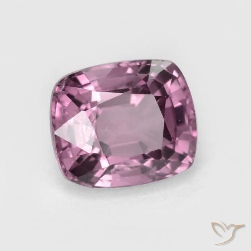 Spinelle Pourpre moyen naturelle Coussin, 1.24 ct, VS
