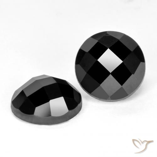 Achetez naturel 6.60ct Noire Spinelle gems, Coupe roude, En provenance Thaïlande chez GemSelect. En stock, livraison internationale!