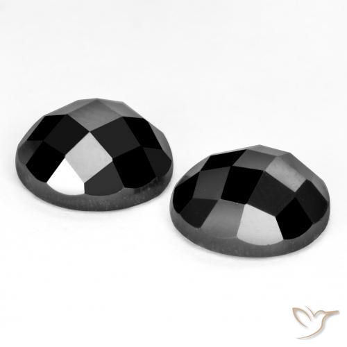 Achetez naturel 6.60ct Noire Spinelle gems, Coupe roude, En provenance Thaïlande chez GemSelect. En stock, livraison internationale!