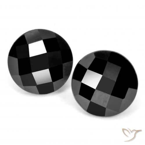 6.70ctw Naturel Noire Spinelle, Tour, Opaque