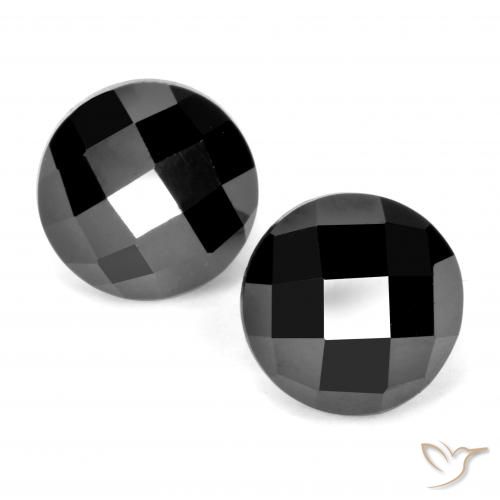 7.02ctw Naturel Noire Spinelle, Tour, Opaque