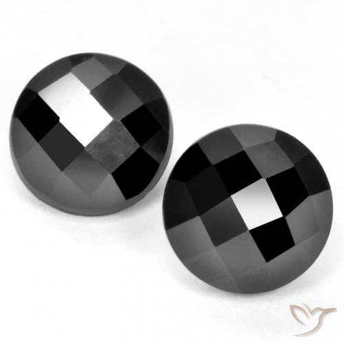 7.42ctw Naturel Noire Spinelle, Tour, Opaque