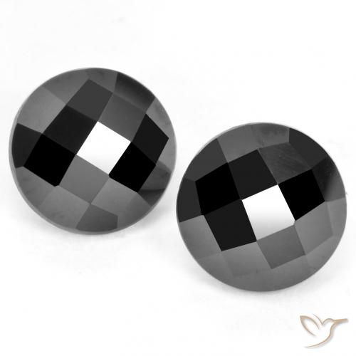 6.90ctw Naturel Noire Spinelle, Tour, Opaque, Photo A
