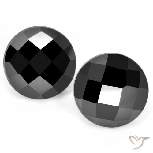 7.01ctw Naturel Noire Spinelle, Tour, Opaque