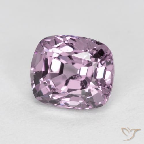 Spinelle Pourpre rosâtre léger naturelle Coussin, 1.45 ct, VS