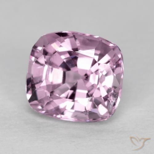 Spinelle Pourpre violet rosâtre naturelle Coussin, 1.20 ct, VS