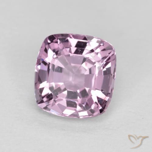 Spinelle Pourpre rosâtre très clair naturelle Coussin, 1.27 ct, VS