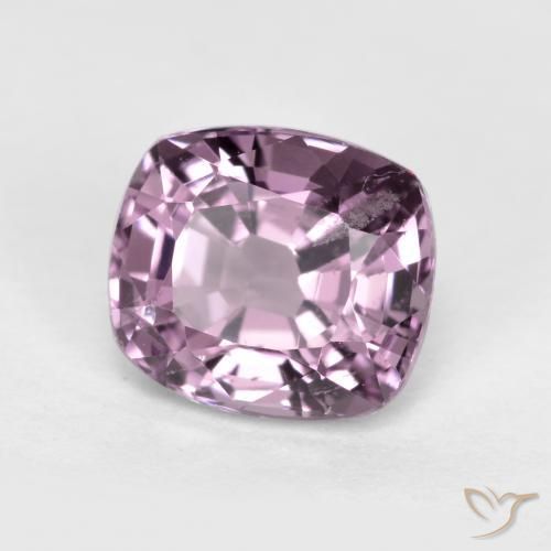 Spinelle Ton mauve profond naturelle Coussin, 1.30 ct, VS-SI