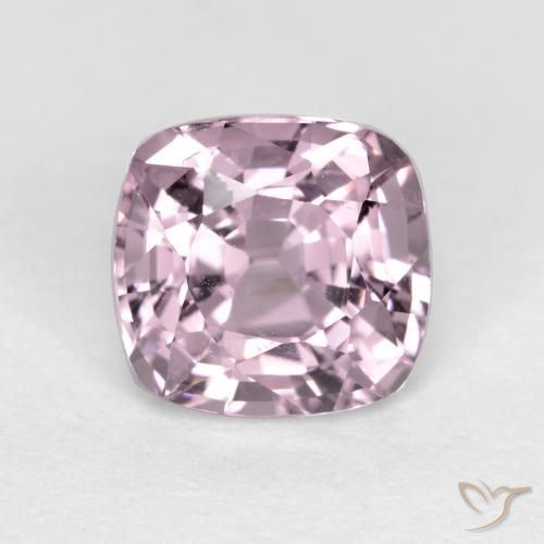 1.24ct Naturel Pourpre très clair Spinelle, Coussin, VS