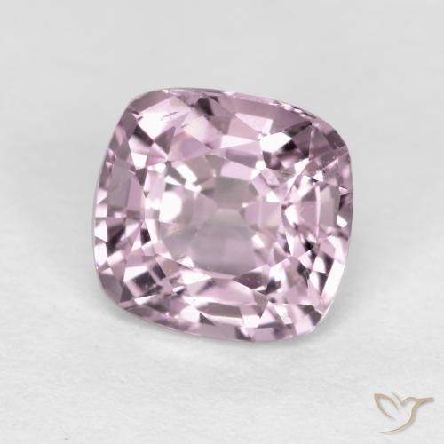 Spinelle Pourpre très clair naturelle Coussin, 1.24 ct, VS