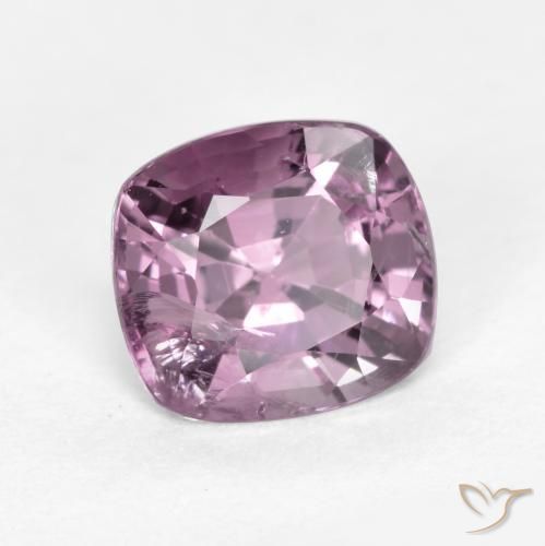 Spinelle Mauve profond naturelle Coussin, 1.17 ct, VS-SI