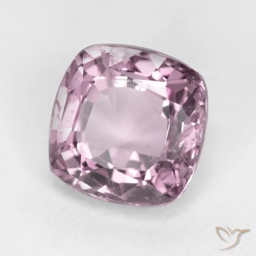 Spinelle Violet Rosâtre naturelle Coussin, 1.39 ct, VS