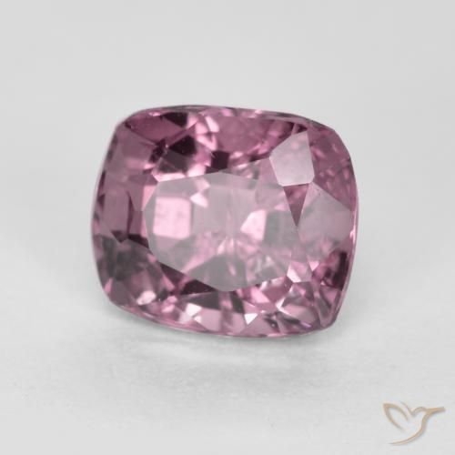 Spinelle Pourpre moyen-foncé naturelle Coussin, 0.81 ct, VS