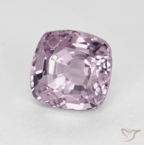 Spinelle Pourpre rosâtre léger naturelle Coussin, 1.31 ct, VS