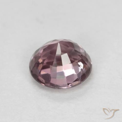 Spinelle Violet rougeâtre naturelle Coupe roude, 0.56 ct, VS