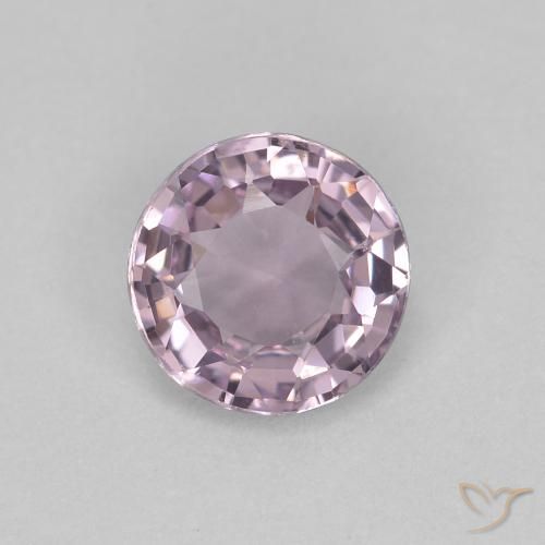 Spinelle Violet rose léger naturelle Coupe roude, 0.50 ct, VVS-VS