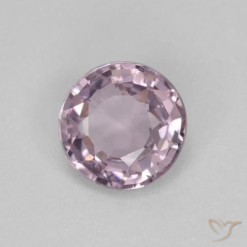 Spinelle Violet rose léger naturelle Coupe roude, 0.50 ct, VVS-VS