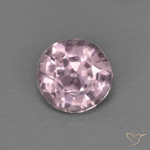Spinelle pourpre naturelle coupe roude, 0,45 ct, VVS-VS