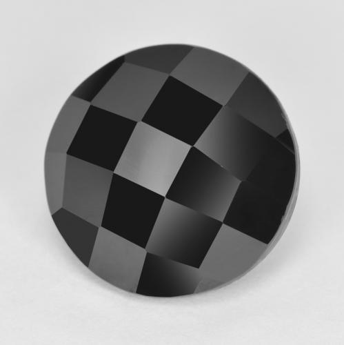 Spinelle Noire naturelle Coupe roude, 6.01 ct, Opaque