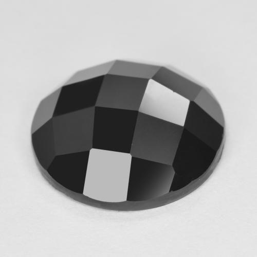 Spinelle Noire naturelle Coupe roude, 6.01 ct, Opaque