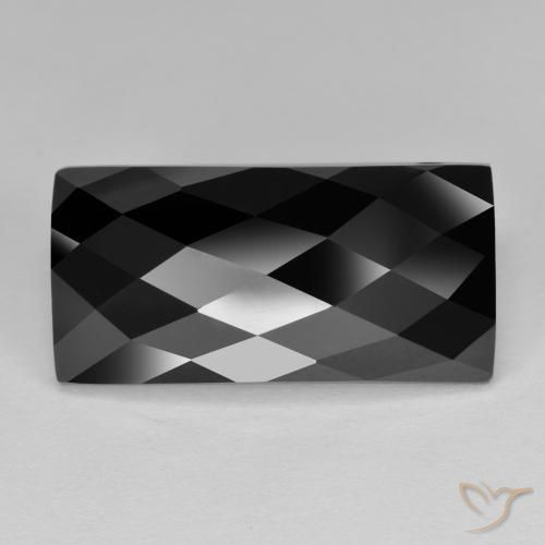 13.35ct Naturel Noire Spinelle, Baquette, Opaque