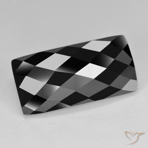Spinelle Noire naturelle Baquette, 14.01 ct, Opaque