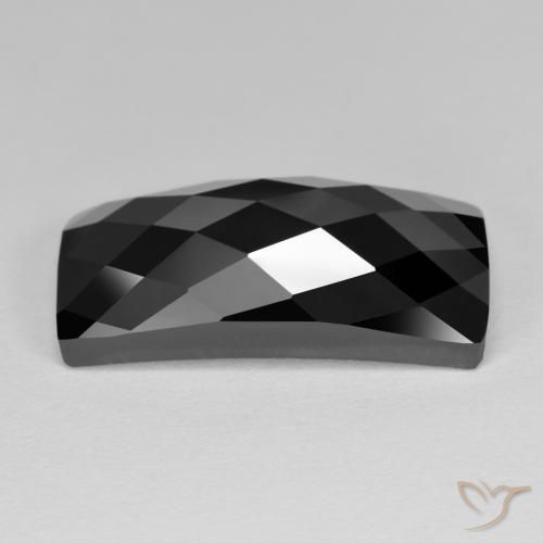 Spinelle Noire naturelle Baquette, 14.01 ct, Opaque