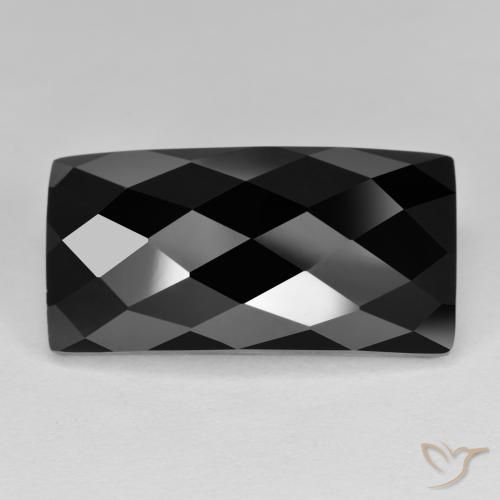 14.64ct Naturel Noire Spinelle, Baquette, Opaque