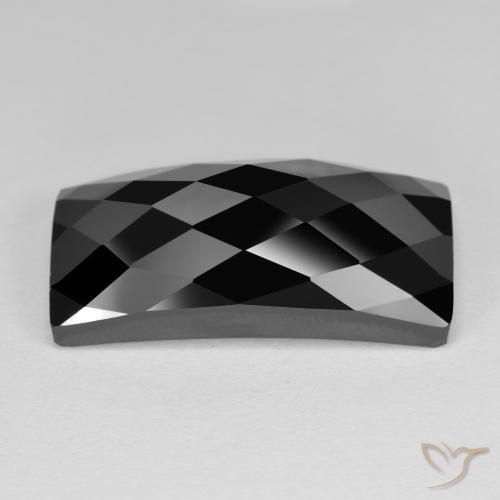 Spinelle Noire naturelle Baquette, 14.64 ct, Opaque