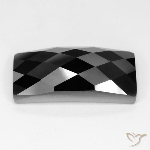 Spinelle Noire naturelle Baquette, 13.46 ct, Opaque