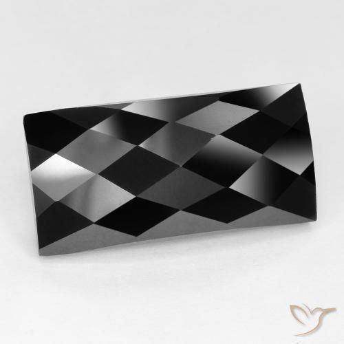 Spinelle Noire naturelle Baquette, 12.28 ct, Opaque