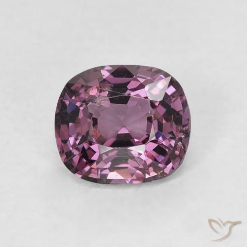 0.82ct Naturel Pourpre foncé Spinelle, Coussin, VVS-VS