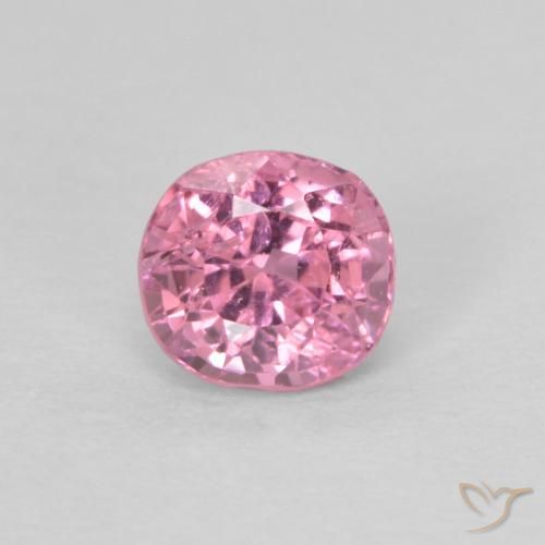 Spinelle rose naturelle coupe coussin, 0,41 ct, VS