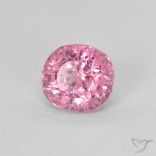Spinelle rose naturelle coupe coussin, 0,41 ct, VS