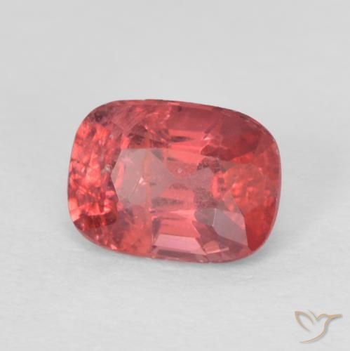 Spinelle rouge naturelle coupe coussin, 0,63 ct, VS