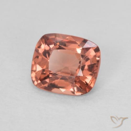 Spinelle Orange rougeâtre naturelle Coussin, 0.55 ct, VVS-VS