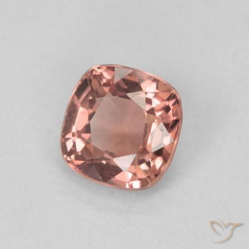 Spinelle Rose orangé naturelle Coussin, 0.54 ct, VVS