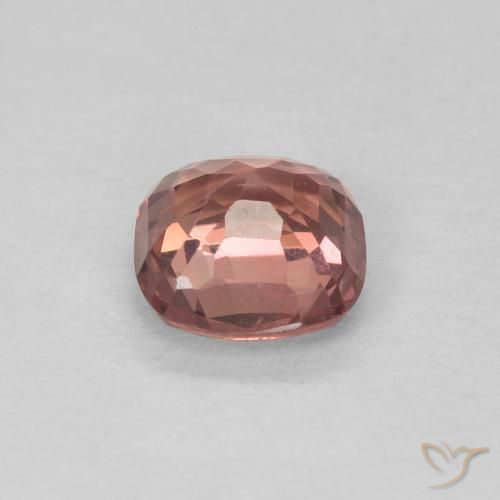 Spinelle Rose orangé naturelle Coussin, 0.54 ct, VVS