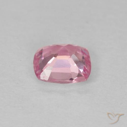 Spinelle Rose bubblegum léger naturelle Coussin, 0.39 ct, VVS