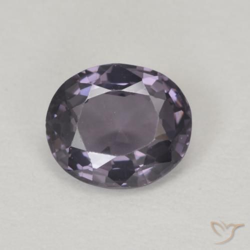 0.61ct Naturel Pourpre gris Spinelle, ovale, VVS, Photo A