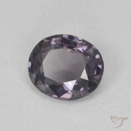 Spinelle Pourpre gris naturelle ovale, 0.61 ct, VVS