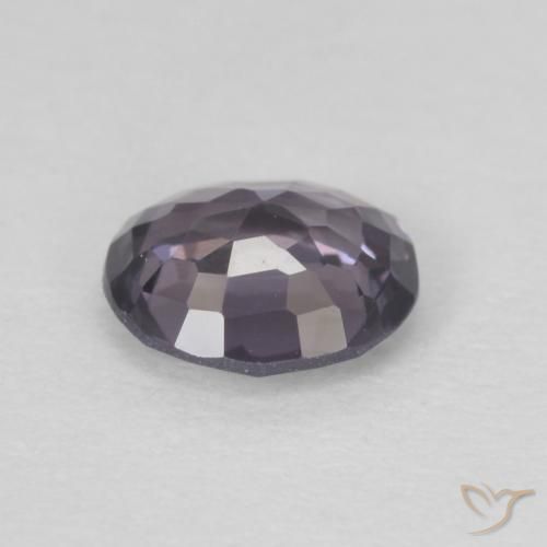 Spinelle Pourpre gris naturelle ovale, 0.61 ct, VVS