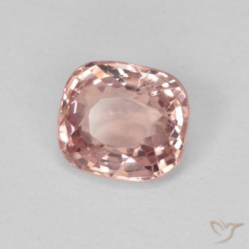 Spinelle Rose léger naturelle Coussin, 0.64 ct, VVS