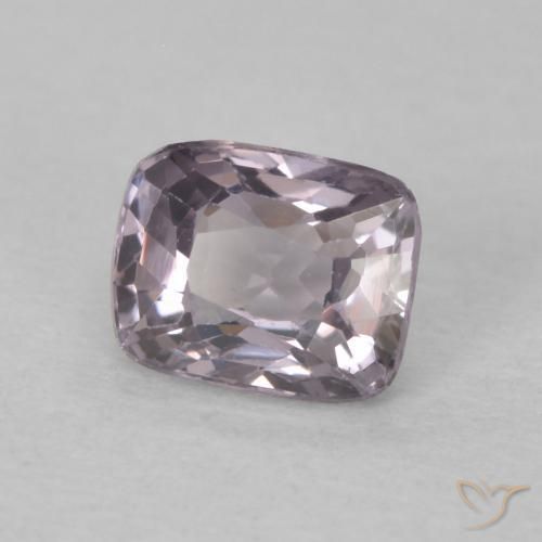 Spinelle Dark Grey Purple naturelle Coussin, 0.55 ct, VVS