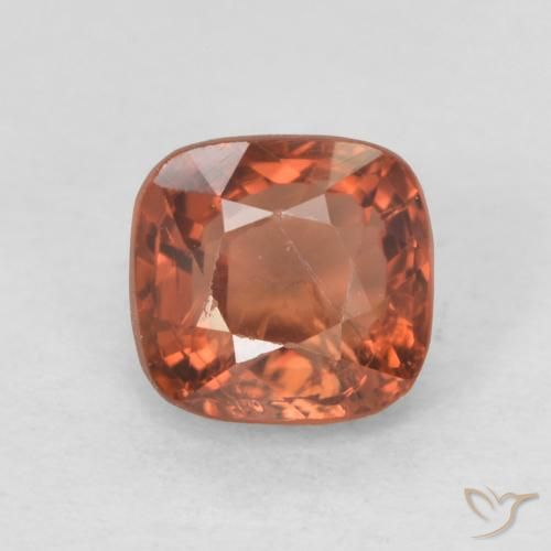 0.63ct Naturel Rouge-orange Spinelle, Coussin, VS