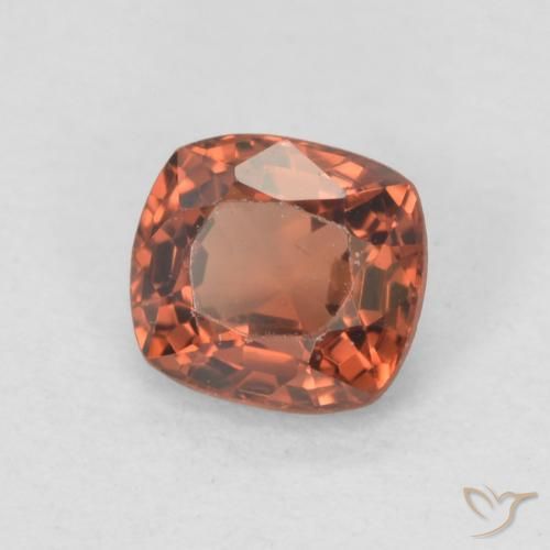 Spinelle Rouge-orange naturelle Coussin, 0.52 ct, VVS