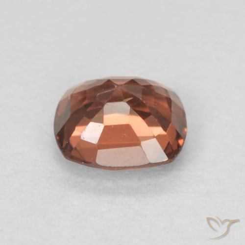 Spinelle Rouge-orange naturelle Coussin, 0.52 ct, VVS